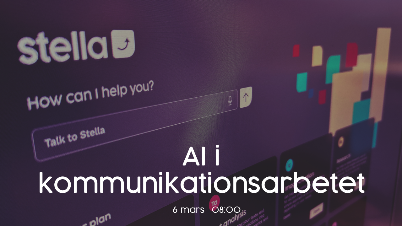 AI i kommunikation - 5 mars 2025 - cover bilder